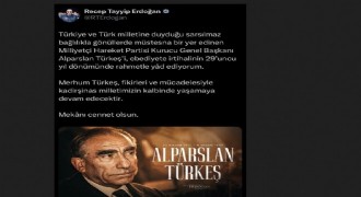 Erdoğan, Alparslan Türkeş'i andı